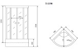 Timo Standart T-1190 душевая кабина 90*90*220