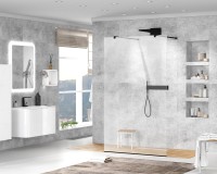 Душевая перегородка CEZARES LIBERTA-L-2-115-C-NERO