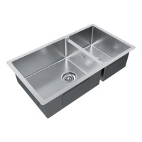 Мойка нерж. сталь GERBERG 78/2S UNI, PM227844-BS, брашированная нерж.сталь, 780х440мм, Paulmark