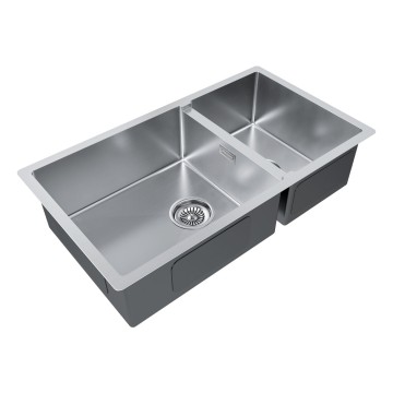 Мойка нерж. сталь GERBERG 78/2S UNI, PM227844-BS, брашированная нерж.сталь, 780х440мм, Paulmark