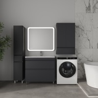 Тумба напольная STYLELINE "Атлантика 90", Люкс Плюс графит под раковину Атлантик 90