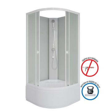 Душевая кабина Niagara Promo P90/40/MT/BK (90х90х195) 4 места