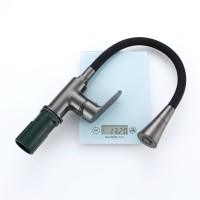 Смеситель Splenka для кухни с гибким изливом S41.43.09 Графит