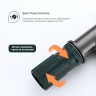 Смеситель Splenka для кухни с гибким изливом S41.43.09 Графит