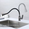 Смеситель Splenka для кухни с гибким изливом S41.43.09 Графит