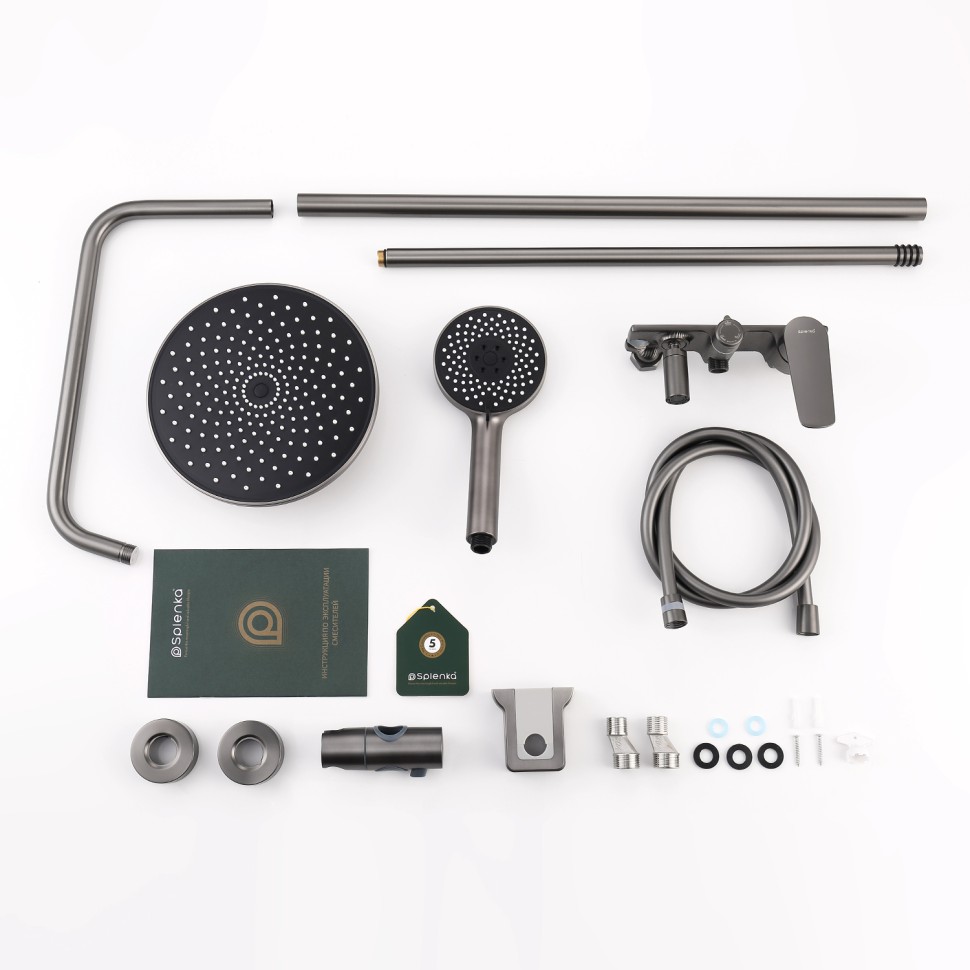 Душевая система Splenka для ванны и душа S53.24.09 Графит