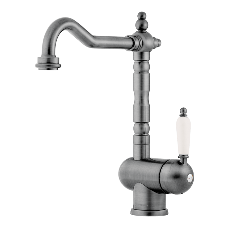 Смеситель для кухни Omoikiri Kyoto-SI латунь/античное серебро