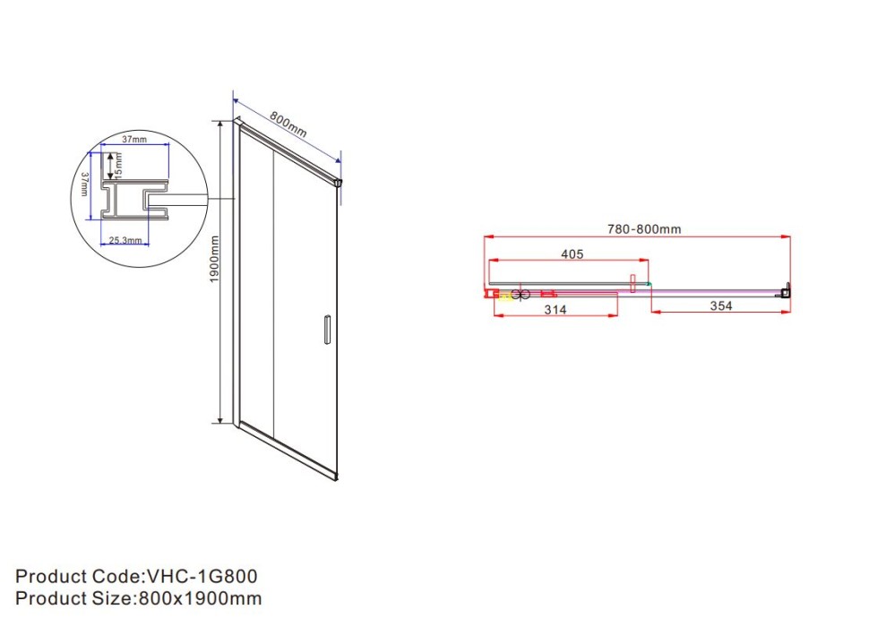 Душевой уголок Garda VSS-1G8011CLBN, 1100*800, брашированный никель, стекло прозрачное