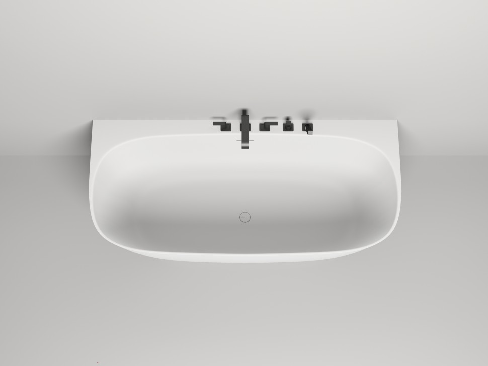 Ванна пристенная SOFIA WALL 180x85 покраска по RAL полностью S-Sense Глянцевое