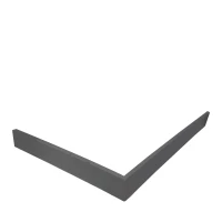 Экран для душевого поддона Veconi Pietra PS AG, 1200x900x30, гелькоут и стекловолокно, антрацитово-серый