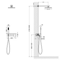 Душевая система встроенная Timo Selene SX-2169/17SM золото матовое