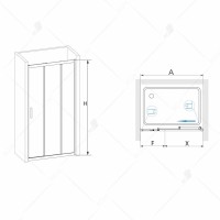Душевая дверь RGW PA-13 (Прозрачное, 1400)