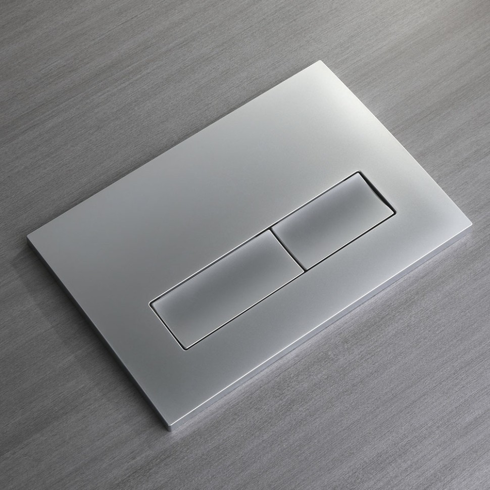 Кнопка смыва Veconi FLUSH V1, FLV1-CM, 240х162х9, пластик, матовый