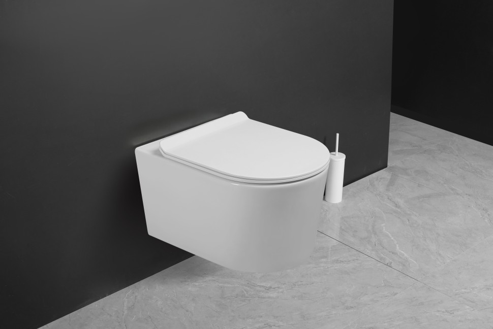 Унитаз подвесной MILLEAU NESS-AS MYL040ASGW с микролифтом (белый глянец) / Tornado