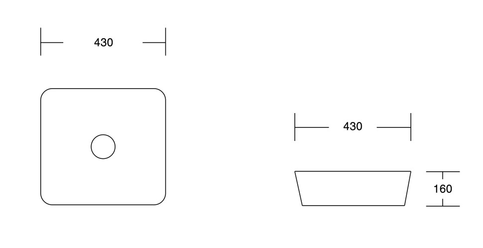 Раковина накладная MILLEAU Miel MU0021A-GW (белый глянец)