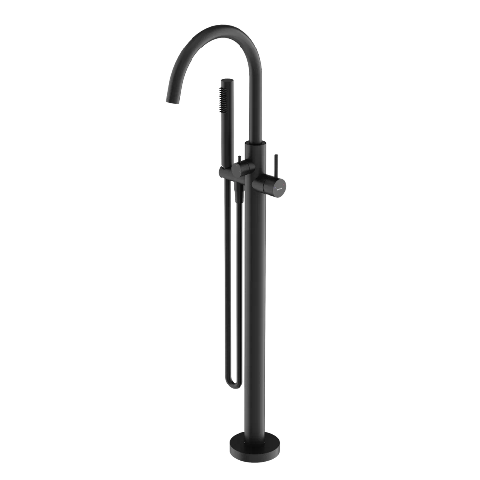 Смеситель для ванны напольный SANCOS Etna, черный матовый, арт. SC9009MB