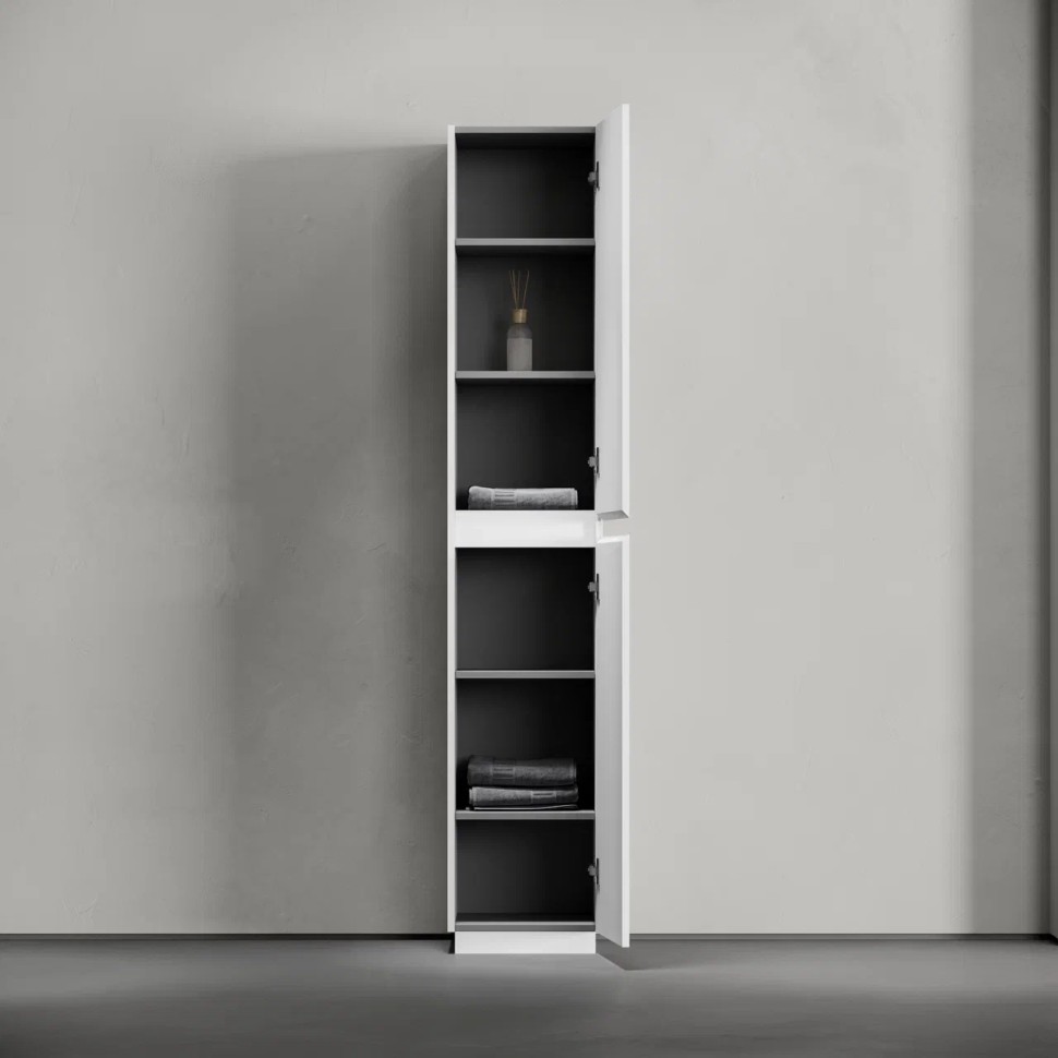 Шкаф-пенал SANCOS Libra Floor напольный, белый глянец, 350х300х1870 мм, арт. PLB35FW