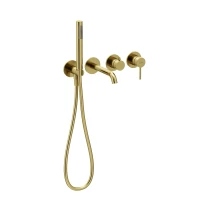 SC9044BG Смеситель для ванны с изливом и с внутренней частью  Sancos Брашированное золото