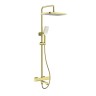 Душевая система Raglo с термостатом для ванны золотой сатин