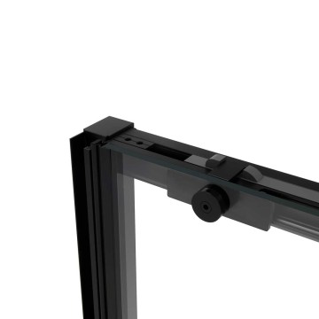 Душевая дверь Слим Софт (Slim Soft) VDS-1SS120CGB, 1200, черный, стекло тонированное
