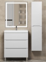 Тумба под раковину 70 см, Uperwood Tanos, напольная, белая, 3 ящика
