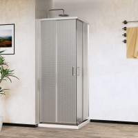 Душевой уголок City VSS-5CT9010MT, 1000*900, хром, стекло текстурное