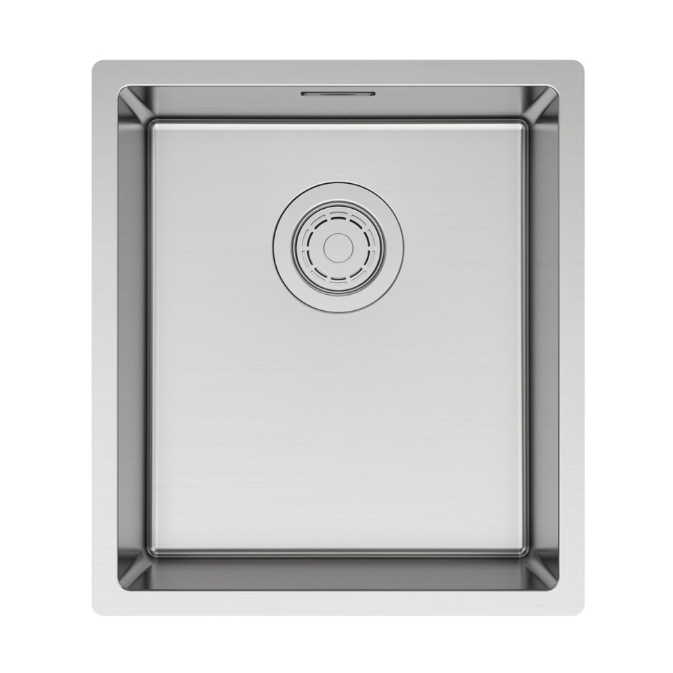 Мойка YUNI 39 UNI, нерж. сталь, YU39-BS, брашированная нерж. сталь, 390х440мм, Paulmark