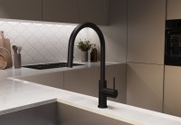 Смеситель для кухни City VKF-2C1MB, черный