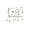 Кухонная мойка Omoikiri Sagami 79-2-IN нерж. сталь/нержавеющая сталь