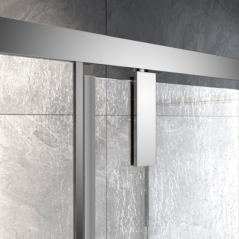 Душевой угол Veconi Rovigo RV-033R, 700х800х1950 хром, стекло дождь