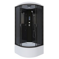Душевая кабина Niagara Classic NG-6508-14P (90х90х215) высокий поддон(40см),черный,стекло тонированное,4 места