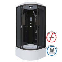 Душевая кабина Niagara Classic NG-6508-14P (90х90х215) высокий поддон(40см),черный,стекло тонированное,4 места