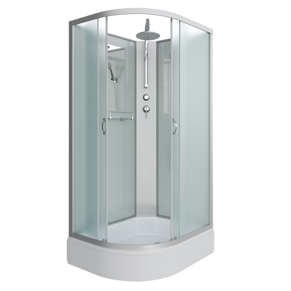 Душевая кабина Niagara Classic NG-33094-14RBKT (100х90х210) средний поддон(26см),стекло матовое,4 места