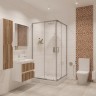 Душевое ограждение Niagara Nova NG-6688-08 (80х80х195) квадрат,хром,двери раздвижные,стекло прозрачное,1 место