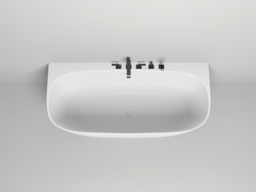Ванна пристенная SOFIA WALL 180x85 покраска по RAL полностью S-Stone Матовое
