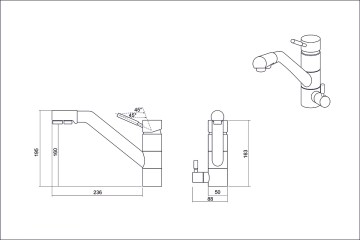 Смеситель EMAR EC-3008 3008.8 Морион