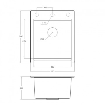 Мойка EMAR EMQ-1420.Q EMQ-1420.Q Морион