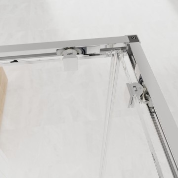 Душевой угол Veconi Evo 300 CH, 900х900x1950, хром, прозрачное стекло