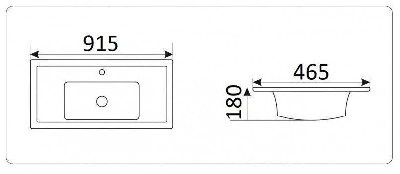 Раковина Ceramalux N NYJ840-90