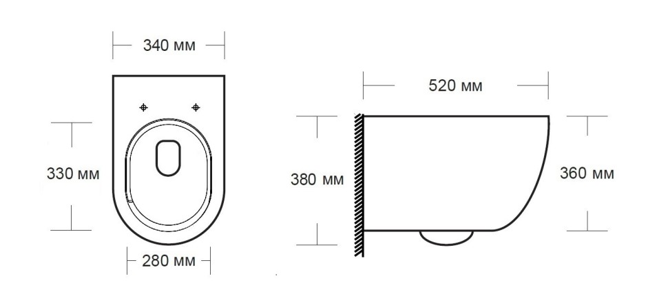 Унитаз подвесной MILLEAU MIEL MYL042SGW с микролифтом (белый глянец) / Tornado