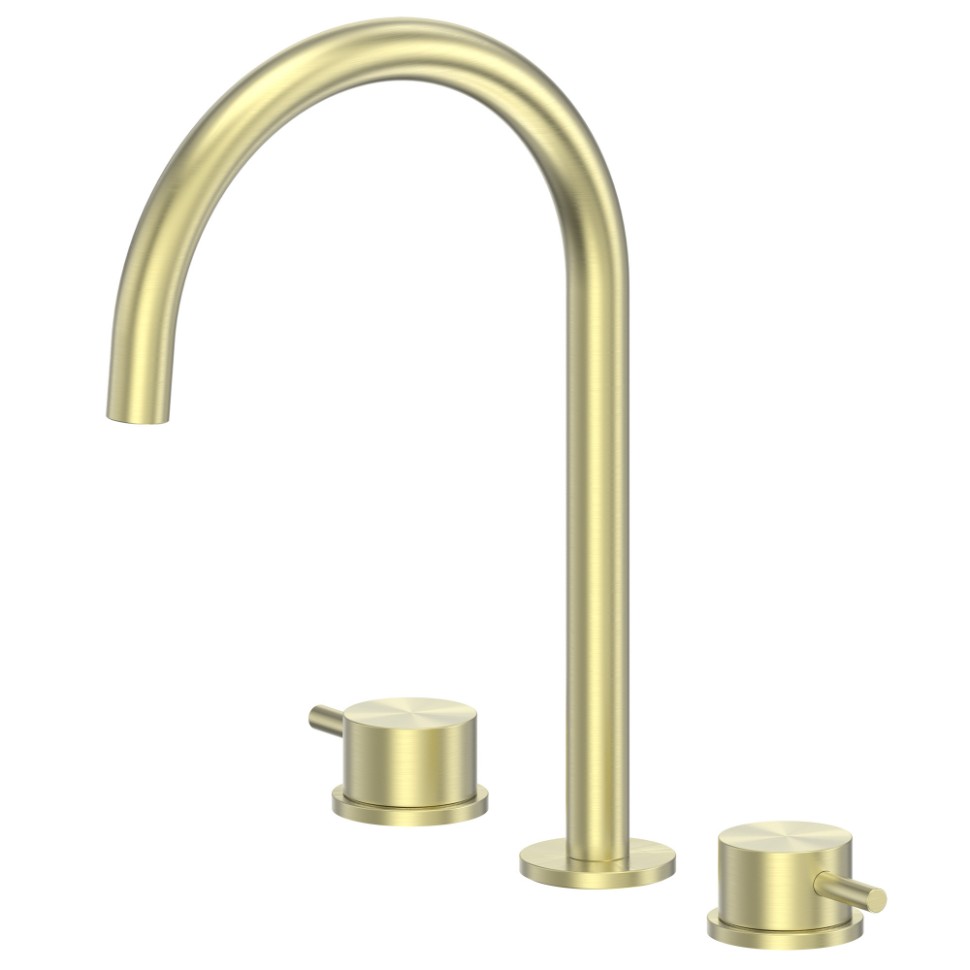 Смеситель ABBER Wasser Kreis 316 AF8108BG-M для раковины, брашированное светлое золото