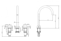 Смеситель ABBER Wasser Kreis 316 AF8108BG-M для раковины, брашированное светлое золото