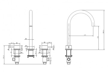 Смеситель ABBER Wasser Kreis 316 AF8108BG-M для раковины, брашированное светлое золото