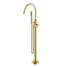 Смеситель для ванны напольный SANCOS Etna, брашированное золото, PVD покрытие, арт. SC9009BG