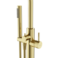 Смеситель для ванны напольный SANCOS Etna, брашированное золото, PVD покрытие, арт. SC9009BG