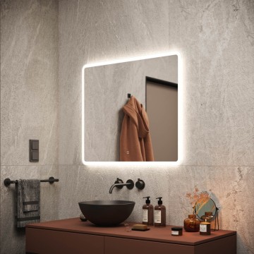 Зеркало для ванной комнаты SANCOS Arcadia 800х700 с подсветкой, арт. AR800