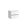 Тумба подвесная SANCOS Urban 590х450х550, c двумя ящиками оснащенными доводчиками, белый глянец , арт. UR60W