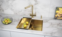 Смеситель для кухни SKALEN, светлое золото, Sk213020-LG, Paulmark