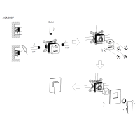 AQM8807BG Savona Встраиваемый смеситель в комплекте с внутр. частью, золото шлифованное