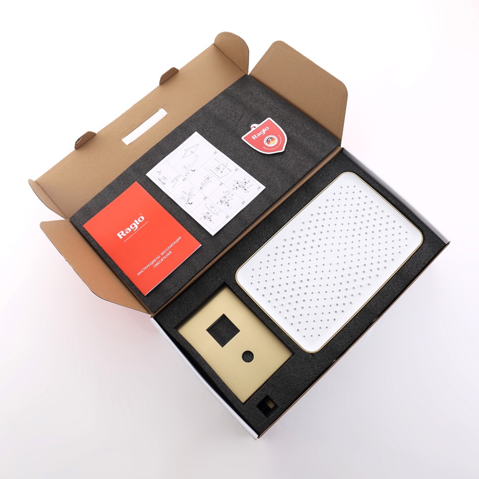 Душевая система Raglo встраиваемая золотой сатин